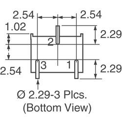 10 kOhms 0.5W, 1/2W Gull Wing Surface Mount Trimmer Potentiometer Cermet 1.0 Turn Side Adjustment - 3