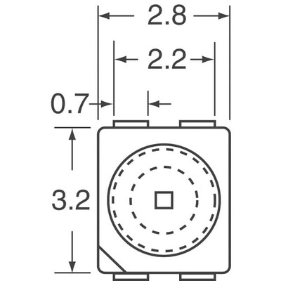 Infrared (IR) Emitter 860nm 1.5V 100mA 110mW/sr @ 100mA 30° 4-PLCC - 2