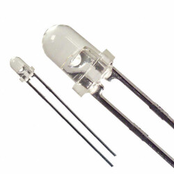 Infrared (IR) Emitter 940nm 1.2V 50mA 3.31mW/sr @ 20mA 20° T 1 3/4 - 1