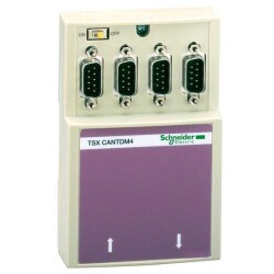 IP20 CANopen tap junction box - 1 screw terminal block and 4 SUB-D - 1