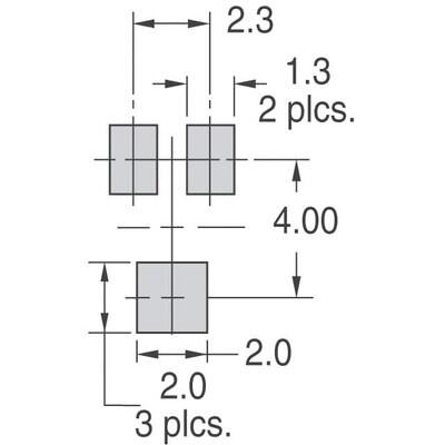 1 MOhms 0.25W, 1/4W J Lead Surface Mount Trimmer Potentiometer Cermet 1.0 Turn Top Adjustment - 5