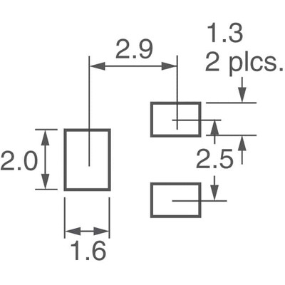 5 kOhms 0.25W, 1/4W J Lead Surface Mount Trimmer Potentiometer Cermet 12.0 Turn Top Adjustment - 2