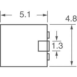 5 kOhms 0.25W, 1/4W J Lead Surface Mount Trimmer Potentiometer Cermet 12.0 Turn Top Adjustment - 6