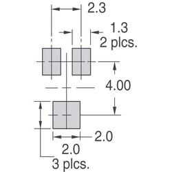 200 kOhms 0.25W, 1/4W J Lead Surface Mount Trimmer Potentiometer Cermet 1 Turn Top Adjustment - 6