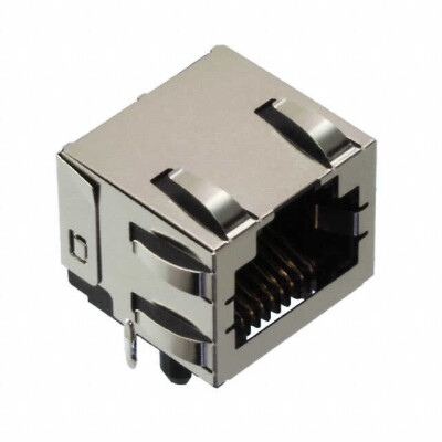 Jack Modular Connector 8p8c (RJ45, Ethernet) 90° Angle (Right) Shielded, EMI Finger Cat3 - 1