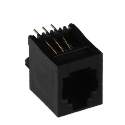 Jack Modular Connector 6p6c (RJ11, RJ12, RJ14, RJ25) Vertical Unshielded - 1