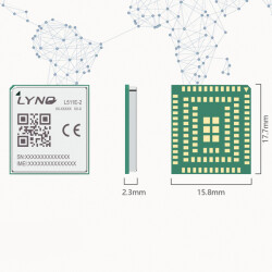 LTE Cat1 +GNSS, ASR1602, 15.8*17.7*2.4mm - 2