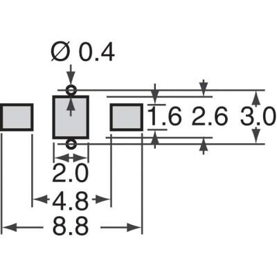 LC (T-Type) EMI Filter 3rd Order Low Pass 1 Channel C = 680pF 2 A 2706 (6816 Metric), 3 PC Pad - 2