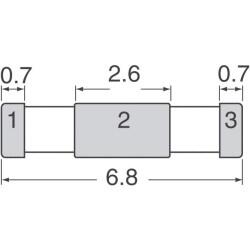 LC (T-Type) EMI Filter 3rd Order Low Pass 1 Channel C = 680pF 2 A 2706 (6816 Metric), 3 PC Pad - 4