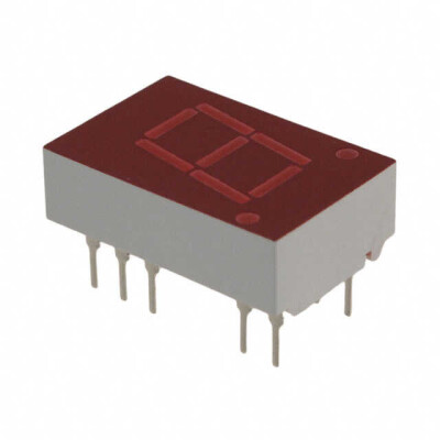 Display Modules - LED Character and Numeric Red 7-Segment 1 Character Common Anode 2.1V 20mA 0.750