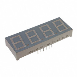 Display Modules - LED Character and Numeric Green 7-Segment 4 Character Common Anode 2.2V 10mA 0.402