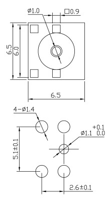 SMA Straight Female PCB Connector. 11mm. Screw - 2