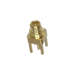 MMCX Connector Plug, Male Pin 50 Ohms Through Hole Solder - 1