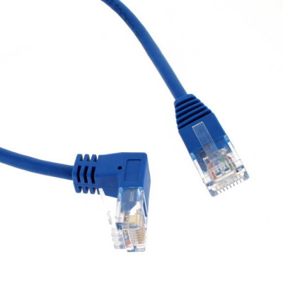 Modular Cable Plug to Plug, Angled Down 8p8c (RJ45, Ethernet) 7.00' (2.13m) Unshielded - 1