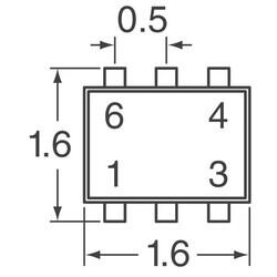 Mosfet Array 2 P-Channel (Dual) 20V 720mA 150mW Surface Mount ES6 - 3