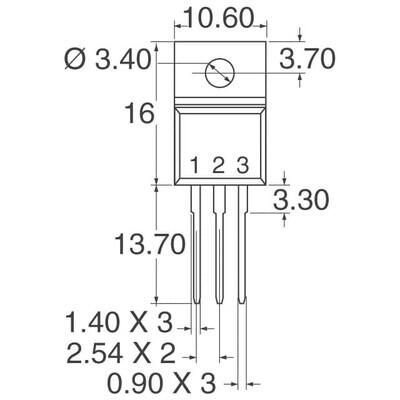 N-Channel 500V 4.5A (Tc) 40W (Tc) Through Hole TO-220-3 - 2