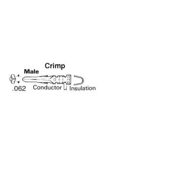 Pin Contact Tin 18-24 AWG Crimp Power - 2