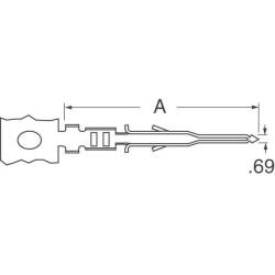 Pin Contact Tin 20-24 AWG Crimp Power - 2