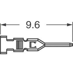 Pin Contact Tin 24-28 AWG Crimp - 3