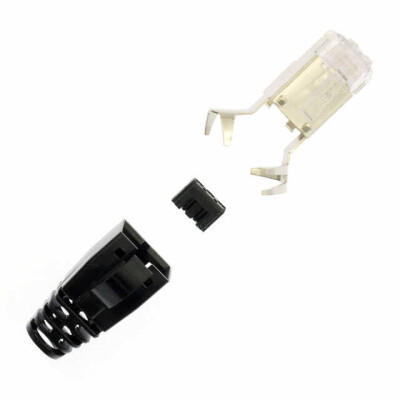 Plug Modular Connector 8p8c (RJ45, Ethernet) Position Shielded Cat6a Crimp - 1