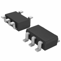 Bipolar (BJT) Transistor Array 1 NPN, 1 PNP (Emitter Coupled) 50V 3A 320MHz, 300MHz 500mW Surface Mount TSMT5 - 1