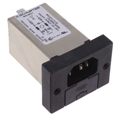 Power Entry Connector Receptacle, Male Blades - Module IEC 320-C14 Panel Mount, Flange - 1