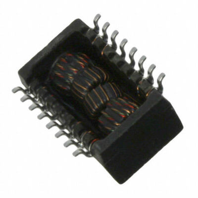 350µH LAN 10/100 Base-T Pulse Transformer 1CT:1CT Transmitter, 1CT:1CT Receiver Surface Mount - 1