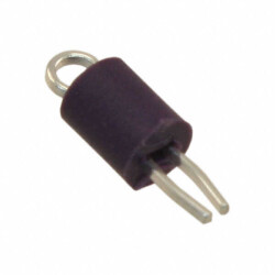 Purple PC Test Point, Miniature Phosphor Bronze Silver Plating Through Hole Mounting Type - 1