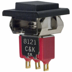 Pushbutton Switch SPDT Standard Panel Mount, Snap-In - 1