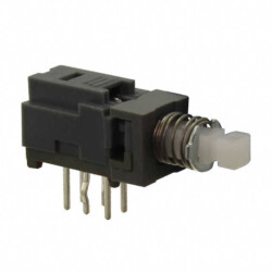 Pushbutton Switch DPDT Standard Through Hole, Right Angle - 1