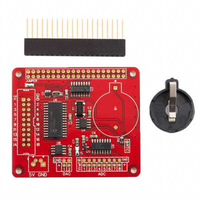 DS1307, MCP3208, MCP4822, MCP23017 I/O Expansion Interface Raspberry Pi Expander ADC DAC Platform Evaluation Expansion Board - 1