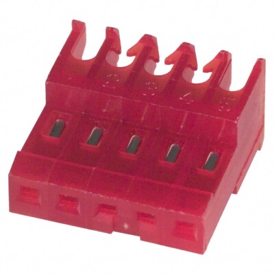 5 Position Rectangular Receptacle Connector IDC Tin 22 AWG - 1