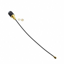 RF ANTENNA Bluetooth, Wi-Fi Whip, Straight U.FL (UMCC), I-PEX MHF1 Panel Mount - 1
