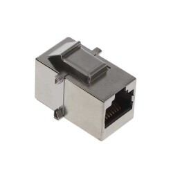 Modular Coupler Connector Jack, 8p8c (RJ45) To Jack, 8p8c (RJ45) Cat3 Shielded - 1