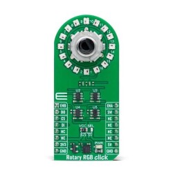 WS2812B-2020 Rotary Encoder Sensor mikroBUS™ Click™ Platform Evaluation Expansion Board - 1