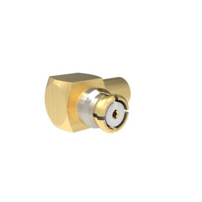 SMP Connector Plug, Female Socket 50 Ohms Free Hanging (In-Line), Right Angle Solder - 1