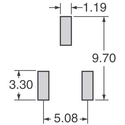 5 kOhms 0.5W, 1/2W Gull Wing Surface Mount Trimmer Potentiometer Cermet 1.0 Turn Top Adjustment - 4