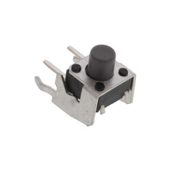 Tactile Switch SPST-NO Side Actuated Through Hole, Right Angle - 1