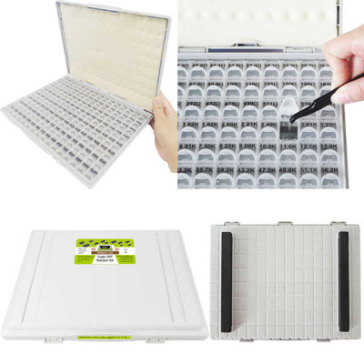 Thick Film Resistor Kit 0 ~ 10M Ohm ±1% 1/8W Surface Mount 14400 Pieces (144 Values - 100 Each) - 2