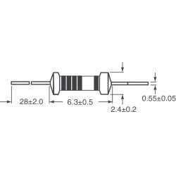 3.9 kOhms ±0.1% 0.25W, 1/4W Through Hole Resistor Axial Metal Film - 2