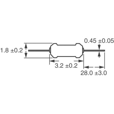 10 kOhms ±5% 0.125W, 1/8W Through Hole Resistor Axial Flame Retardant Coating, Safety Carbon Film - 2