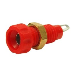 Tip Jack Connector Standard Tip Solder Eyelet(s) Red - 1