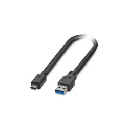 USB 5Gbps (USB 3.0, USB 3.x Gen 1, Superspeed) Cable A Male to C Male 0.98' (300.0mm) Unshielded - 1