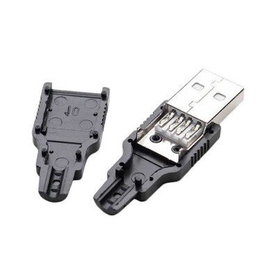 USB-A (USB TYPE-A) Plug Connector 4 Position Free Hanging (In-Line) - 1