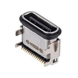 USB-C (USB TYPE-C) USB 2.0 Receptacle Connector 24 (16+8 Dummy) Position Surface Mount, Right Angle; Through Hole - 1