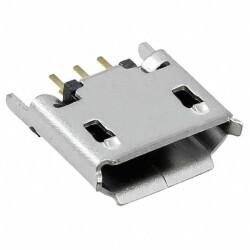 USB - micro B USB 2.0 Receptacle Connector 5 Position Through Hole - 1