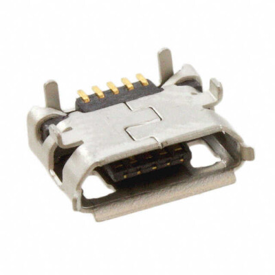 USB - micro B USB 2.0 Receptacle Connector 5 Position Surface Mount, Right Angle; Through Hole - 1