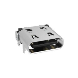 USB-C (USB TYPE-C) USB 2.0 Receptacle Connector 24 (16+8 Dummy) Position Through Hole, Right Angle - 1