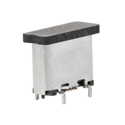 USB-C (USB TYPE-C) USB 2.0 Receptacle Connector 24 (16+8 Dummy) Position Surface Mount, Through Hole - 1