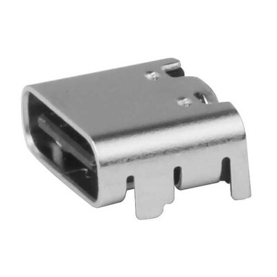 USB-C (USB TYPE-C) USB 2.0 Receptacle Connector 24 (16+8 Dummy) Position Surface Mount, Right Angle; Through Hole - 1